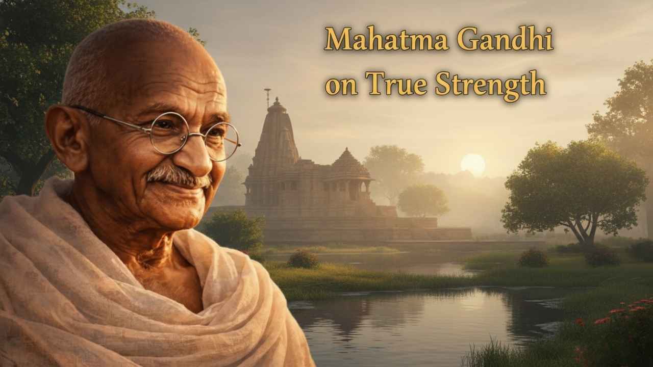 Mahatma Gandhi on True Strength: Inner Courage Over Physical Power