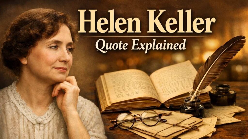 Helen Keller Quote Explained: Finding Hope When Doors Close