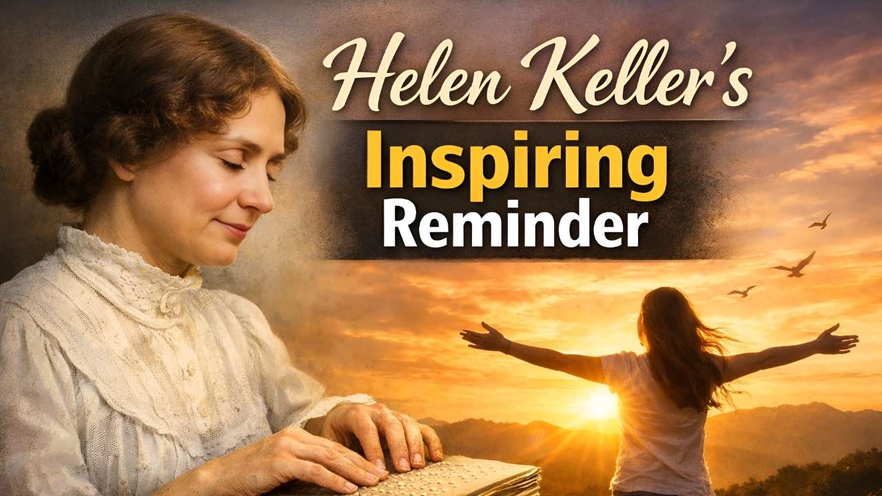 Helen Keller’s Inspiring Reminder: Even Darkness Has Its Wonders